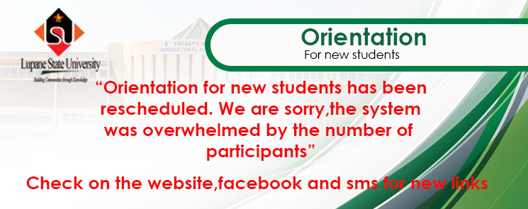 Rescheduled Orientation for Part 1.1